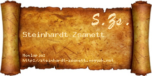 Steinhardt Zsanett névjegykártya